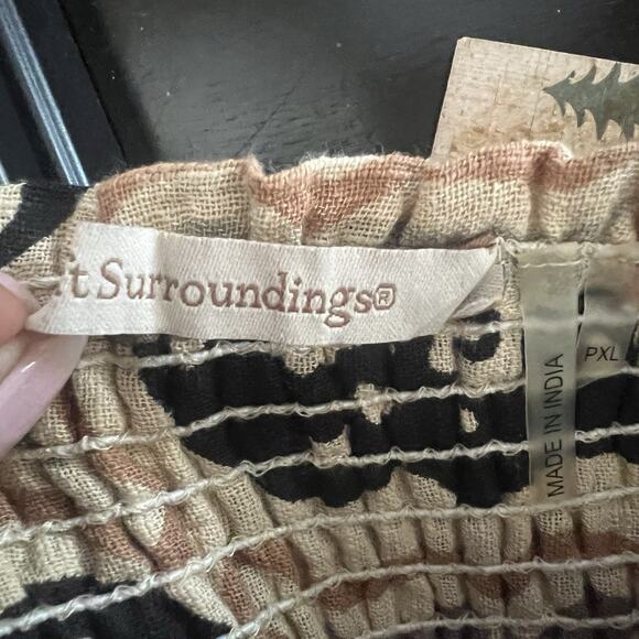 Soft Surroundings Midi Knit Smocked Dress Petite XL Asymmetrical Hem Multicolor - Picture 12 of 16